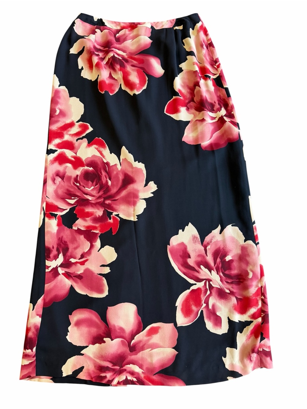 Vintage NYGÅRD Collection 100% Silk Floral Maxi Skirt Size 10